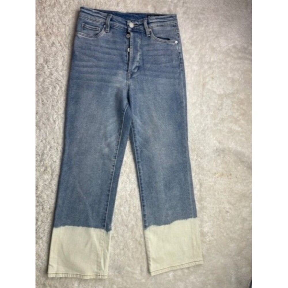 Blank NYC Size 26 Womens Jeans The Baxter Button Fly Ribcage Straight Leg High